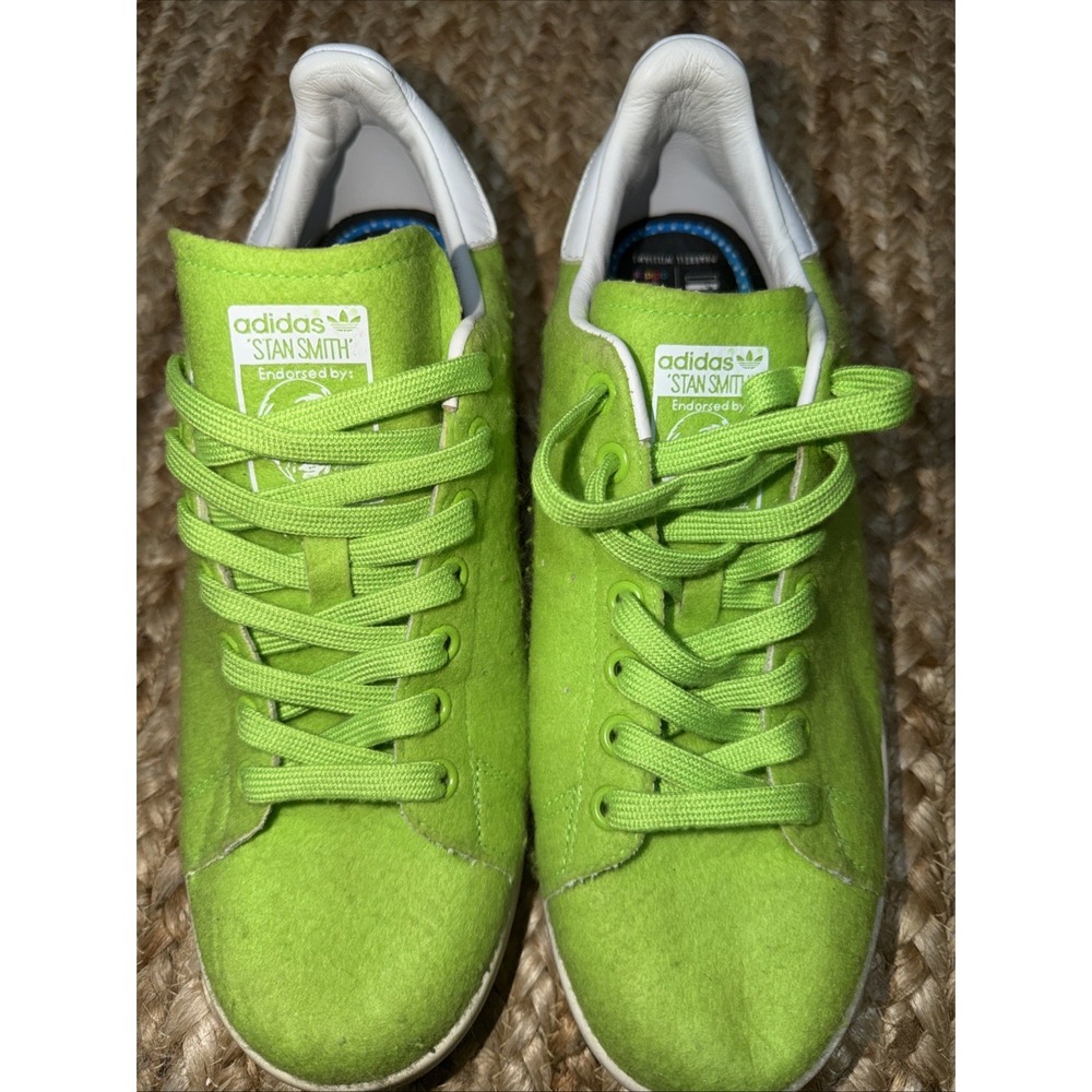 Adidas Stan Smith Pharrell Williams Tennis Green Sneakers B25388 Men's Size 9